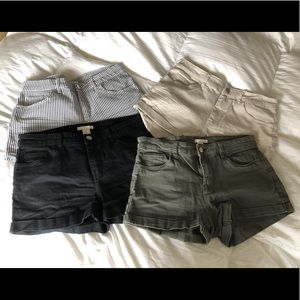 4 PAIRS of H&M shorts size 6